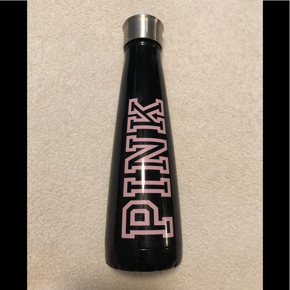 Pink Victoria’s Secret Black/Pink plastic bottle